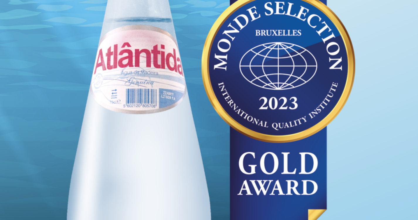 Água Atlântida premiada com medalha de Grande Ouro