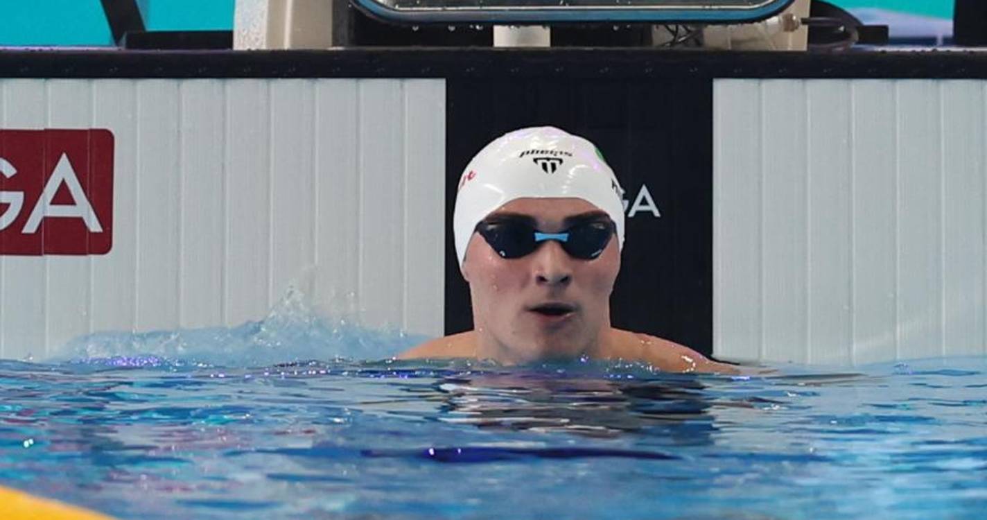 Nadador português Diogo Ribeiro campeão mundial dos 100 metros mariposa