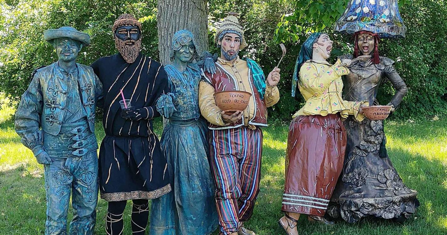 Estatua Viva animada “Família Madeirense” marcou presença em dois festivais internacionais