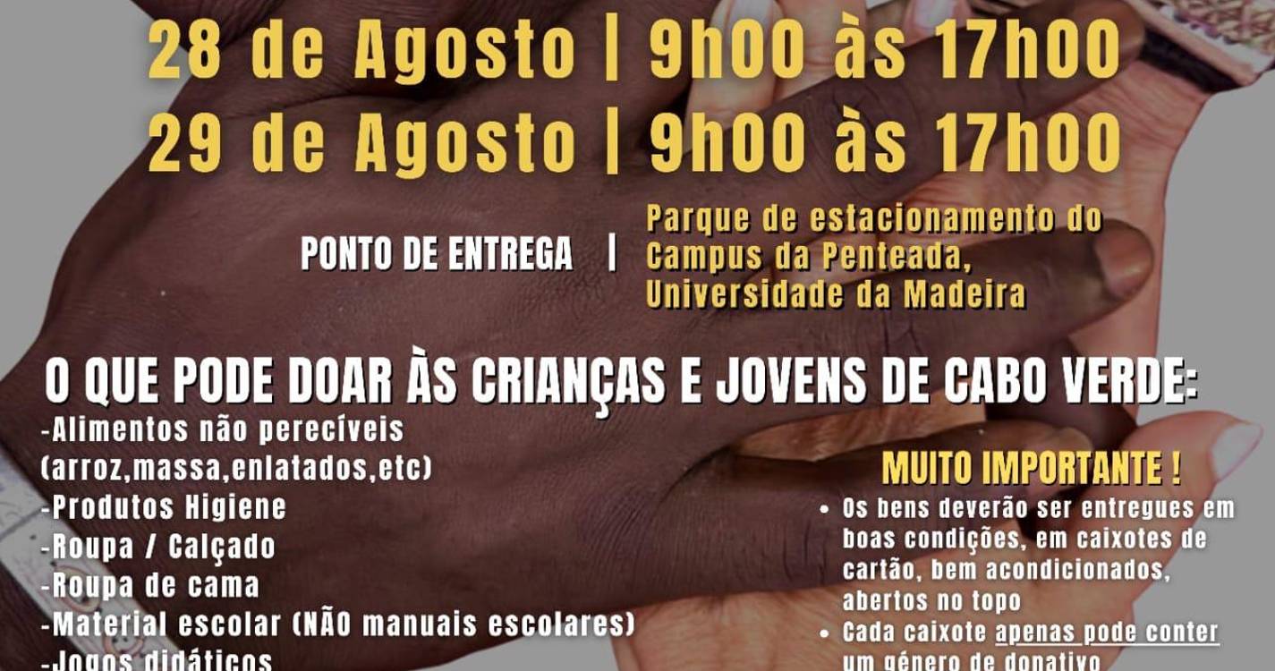 Campanha Solidária Juntos por Sorrisos para ajudar crianças de Cabo Verde