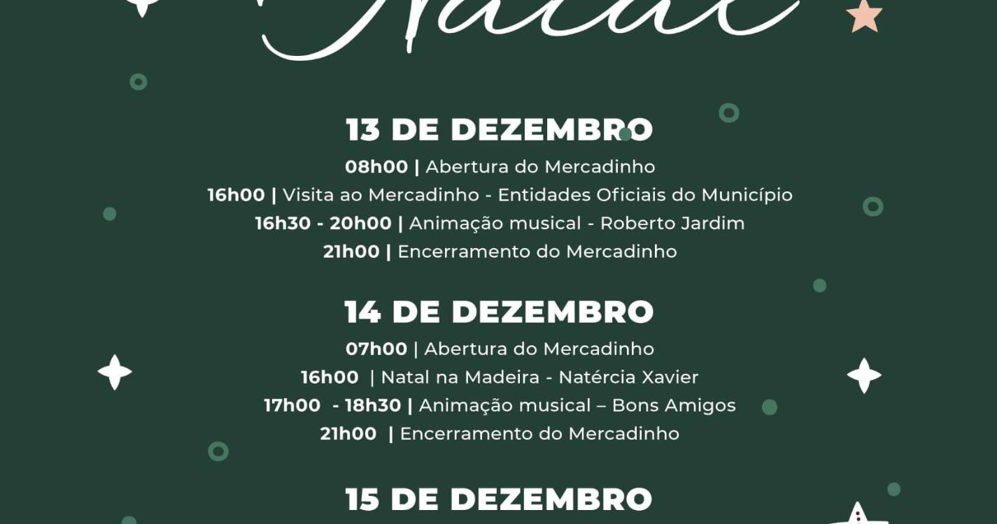 Mercadinho de Natal anima Campanário de 13 a 15 de dezembro