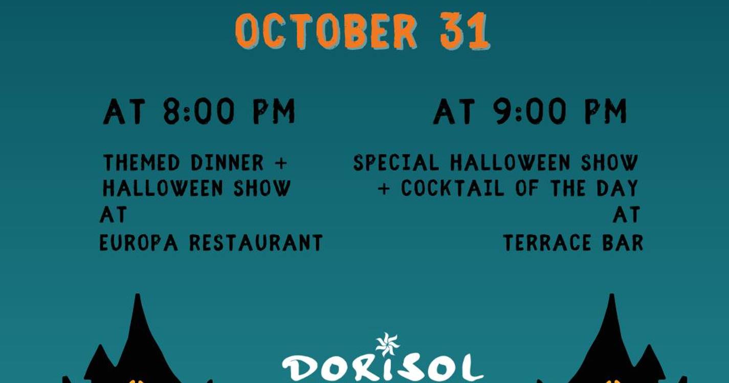 Dorisol Hotels celebra Halloween com jantar temático e espetáculo de dança no Funchal