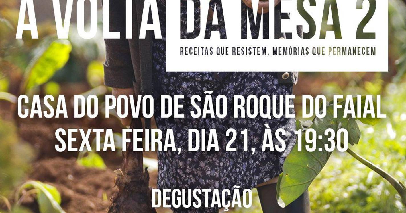 À Volta da Mesa 2 em exibição na Casa do Povo de São Roque do Faial