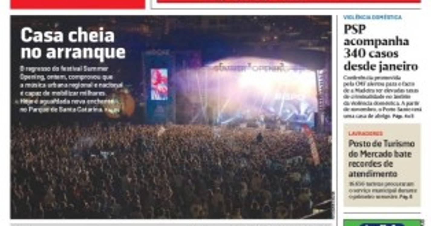 Manchete do JM de hoje já é notícia nacional