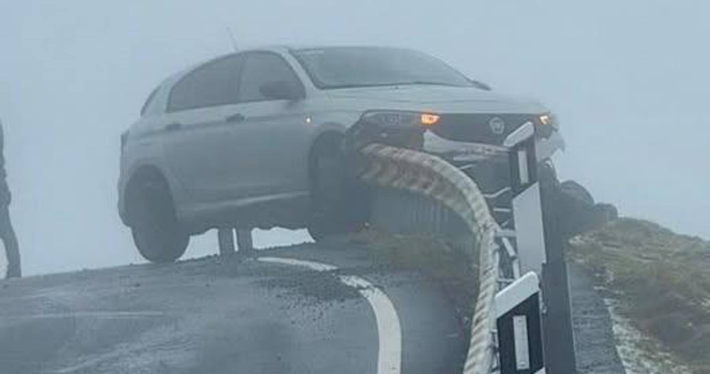 Piso escorregadio provoca acidente na zona do Paul da Serra