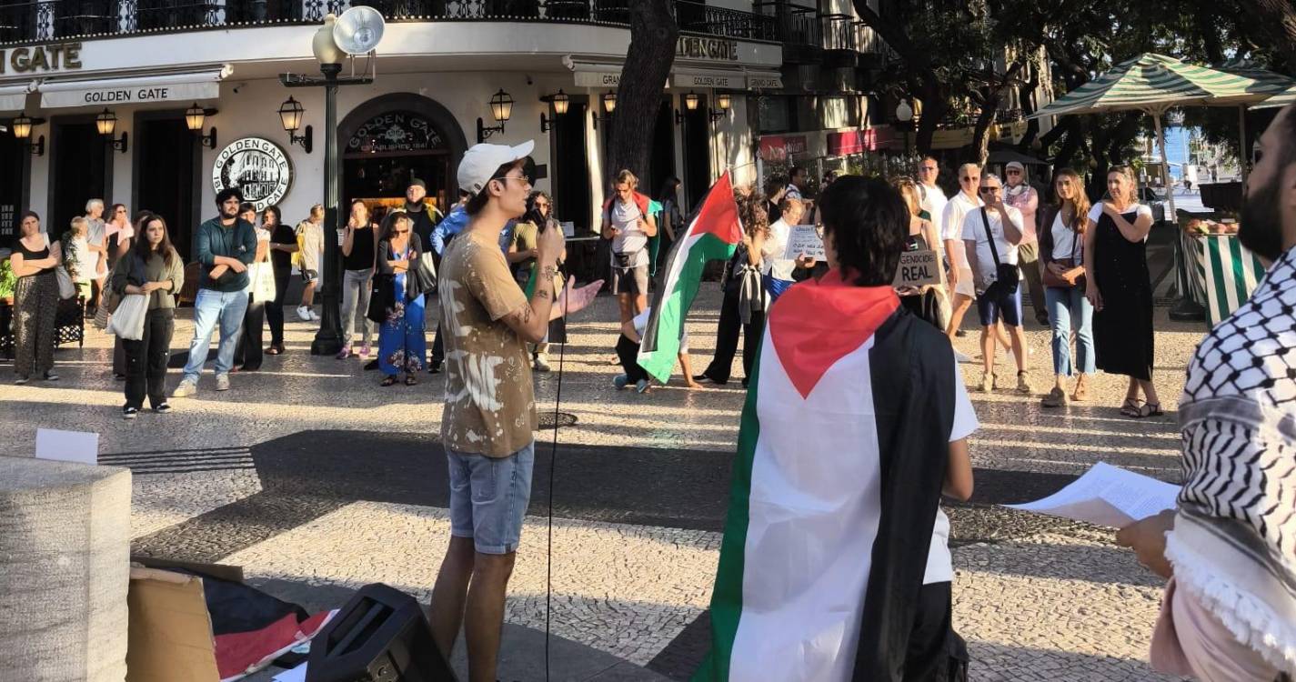 Trinta pessoas na manifestação pró-Palestina no Funchal