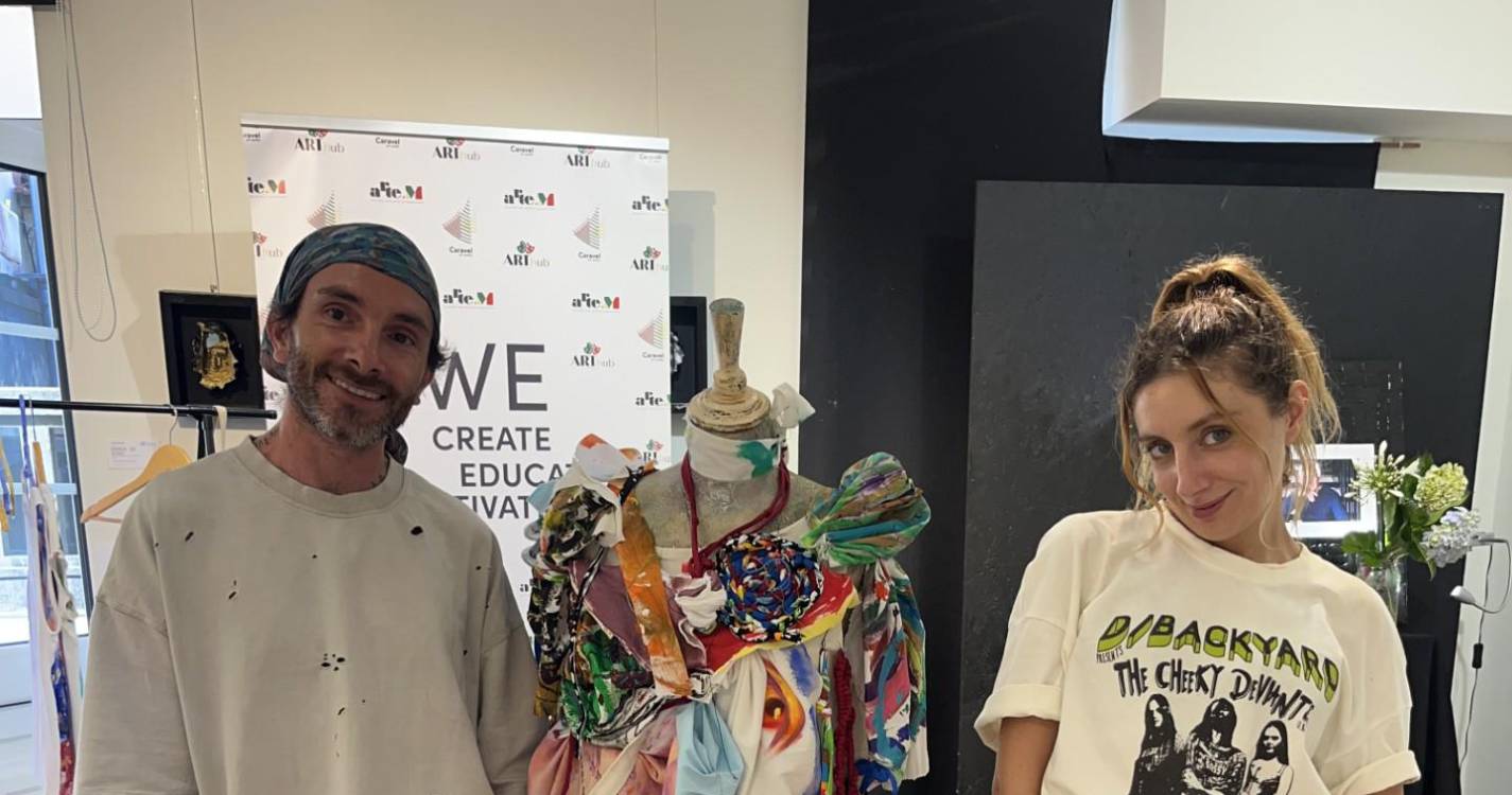 Escultura em homenagem a Giorgio Armani ganha forma no Funchal