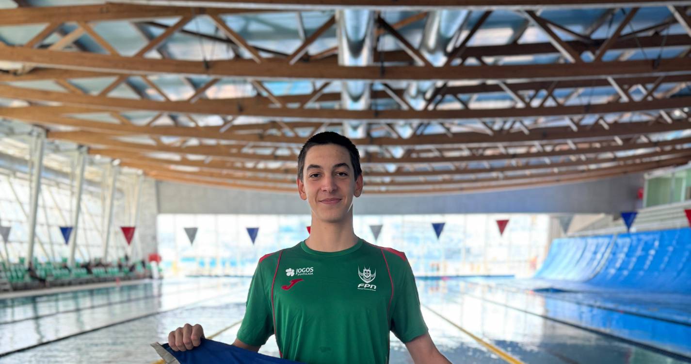 Tomás Gonçalves em estágio com a seleção nacional pré-júnior