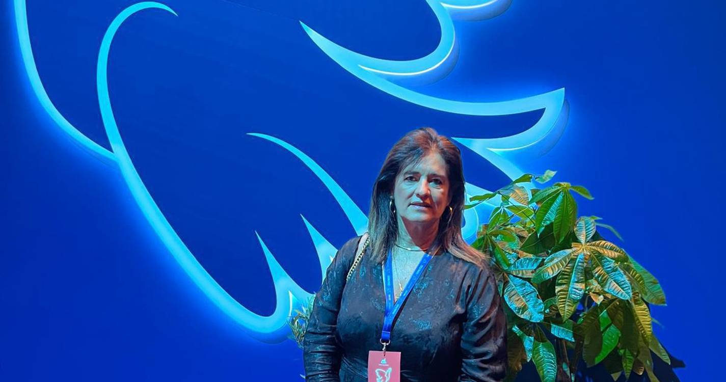 Rubina Leal em Roma no Encontro Internacional pela Paz