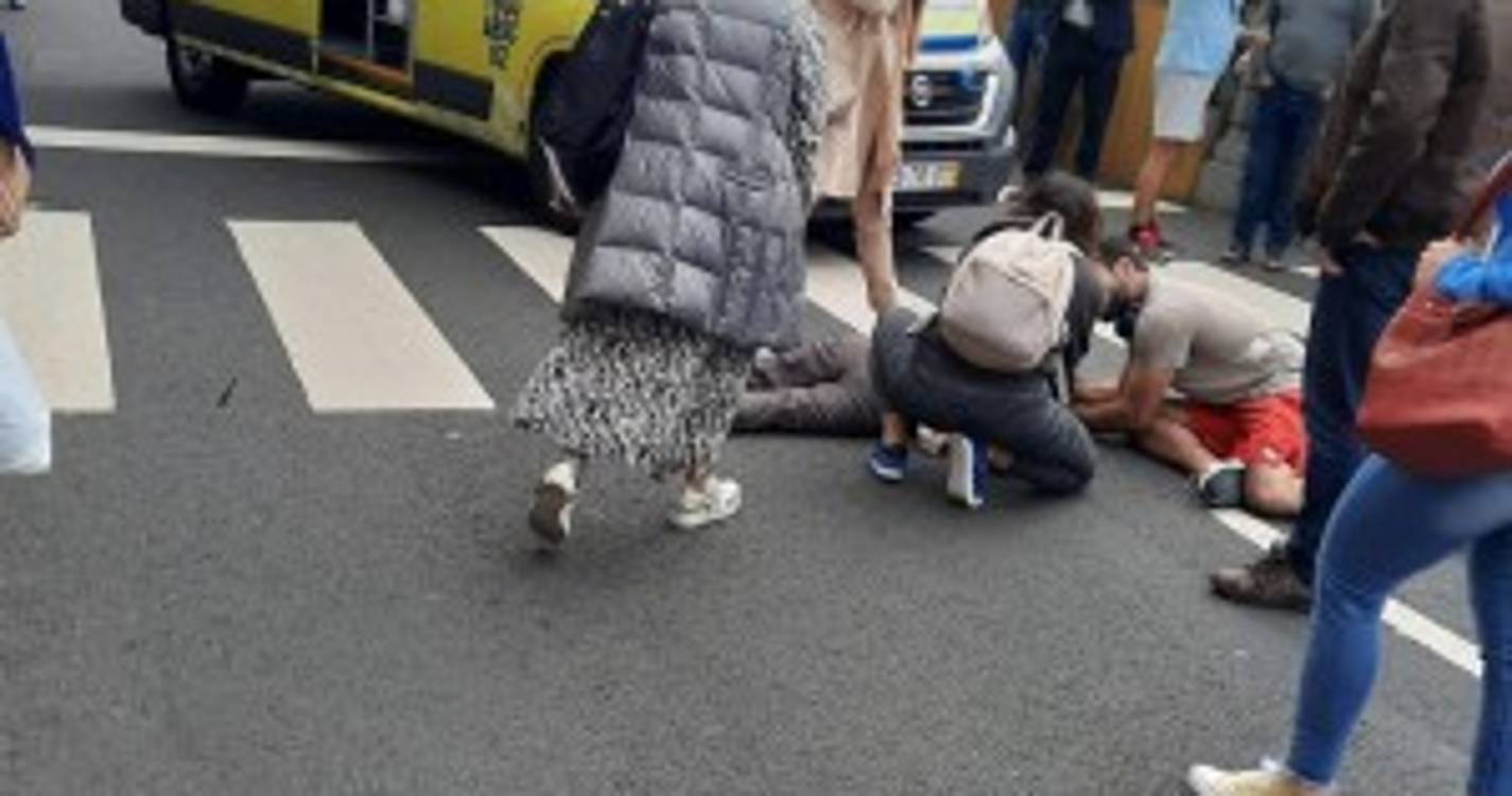 Atropelamento e fuga numa passadeira no Funchal (com fotos)