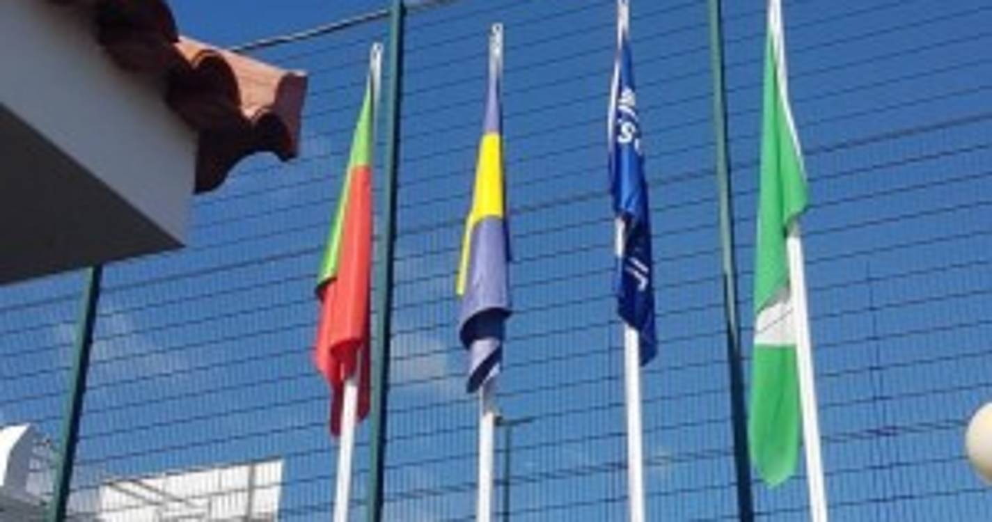 Bandeira Escola hasteada na EB1/PE do Boliqueime (com fotos)