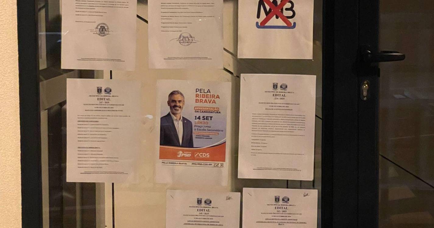 RB1 acusa Junta da Serra de Água de usar instalações públicas para propaganda eleitoral
