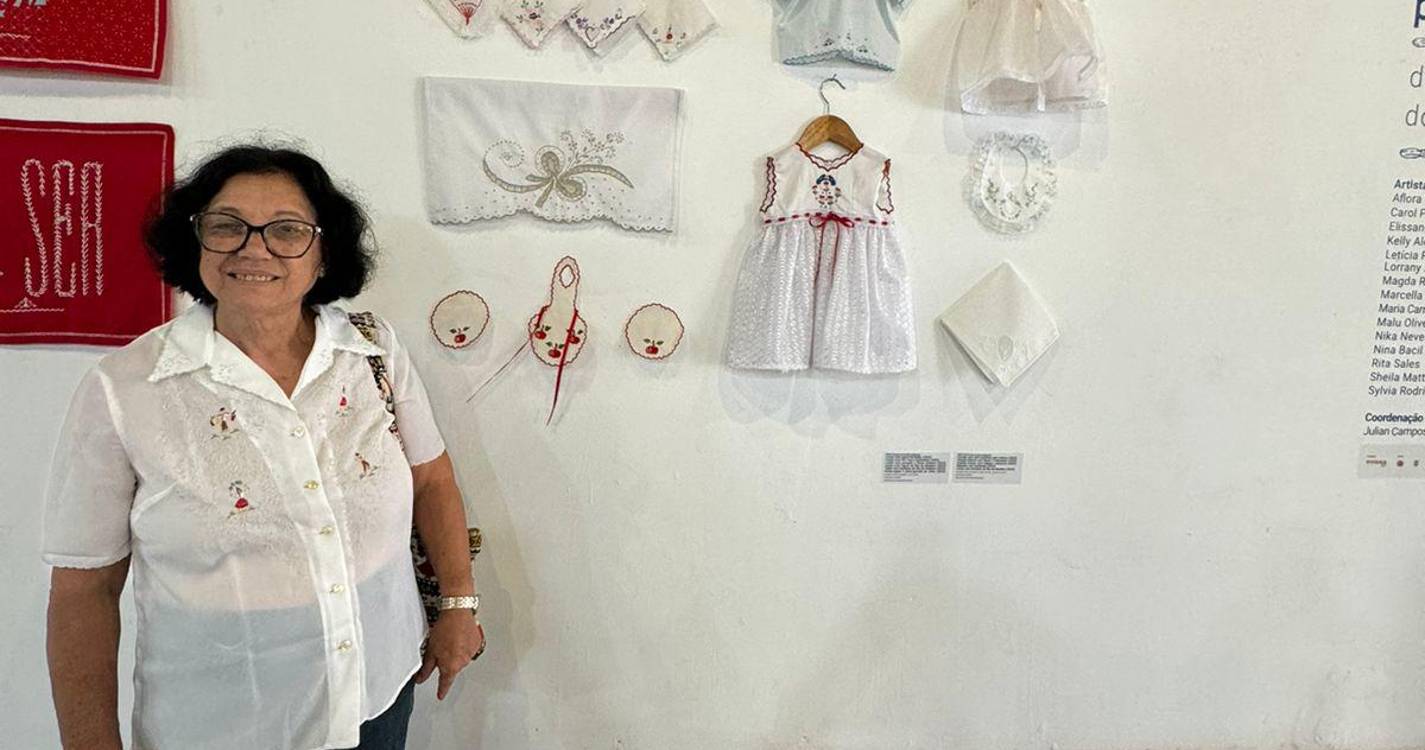 Oficina de bordado típico da Madeira no Brasil