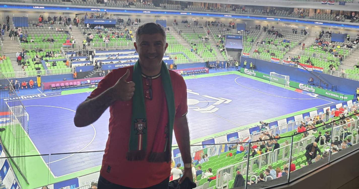 Presidente da AFM acompanha final do Europeu de futsal entre Portugal e Espanha