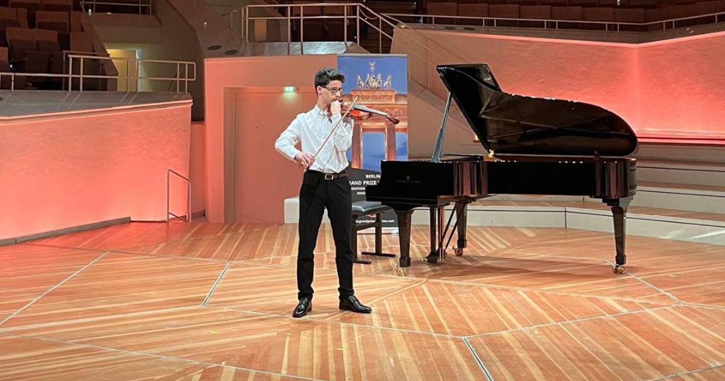 Aluno do Conservatório leva melodia do violino a Berlim