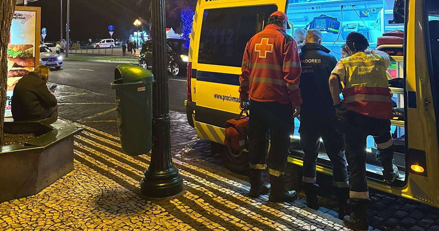 Homem socorrido após queda na Avenida do Mar