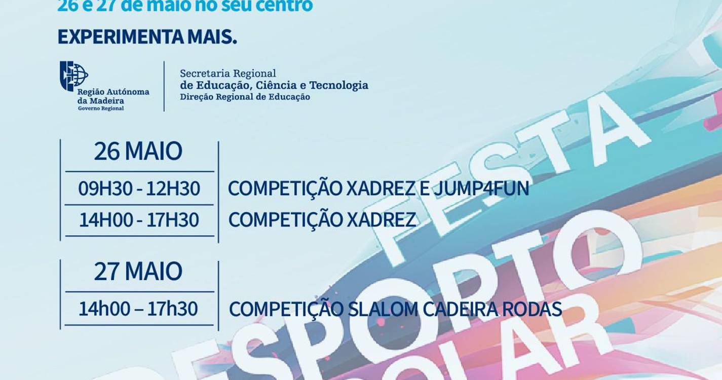 Festa do Desporto Escolar chega hoje ao MadeiraShopping