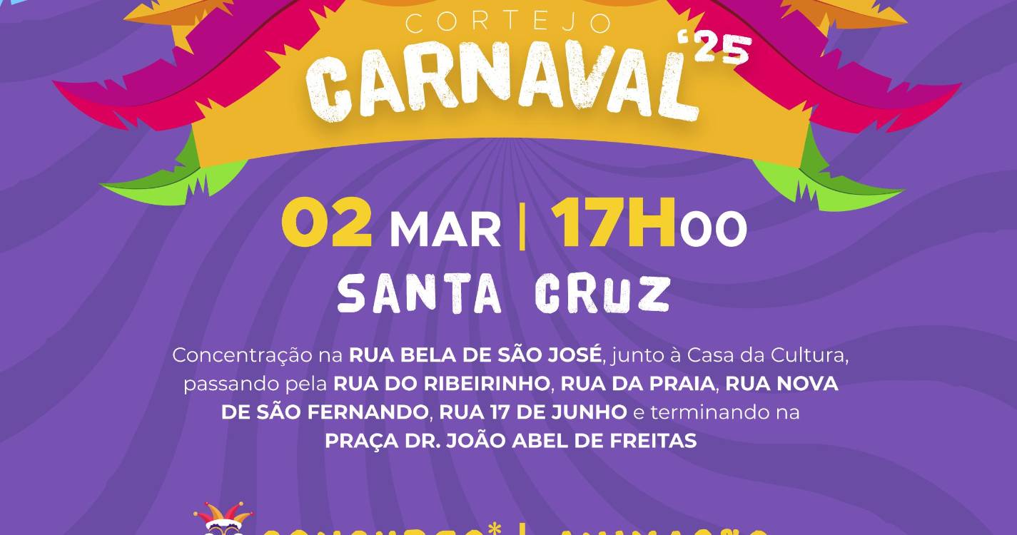 Cortejo de carnaval em Santa Cruz com cerca de 850 foliões