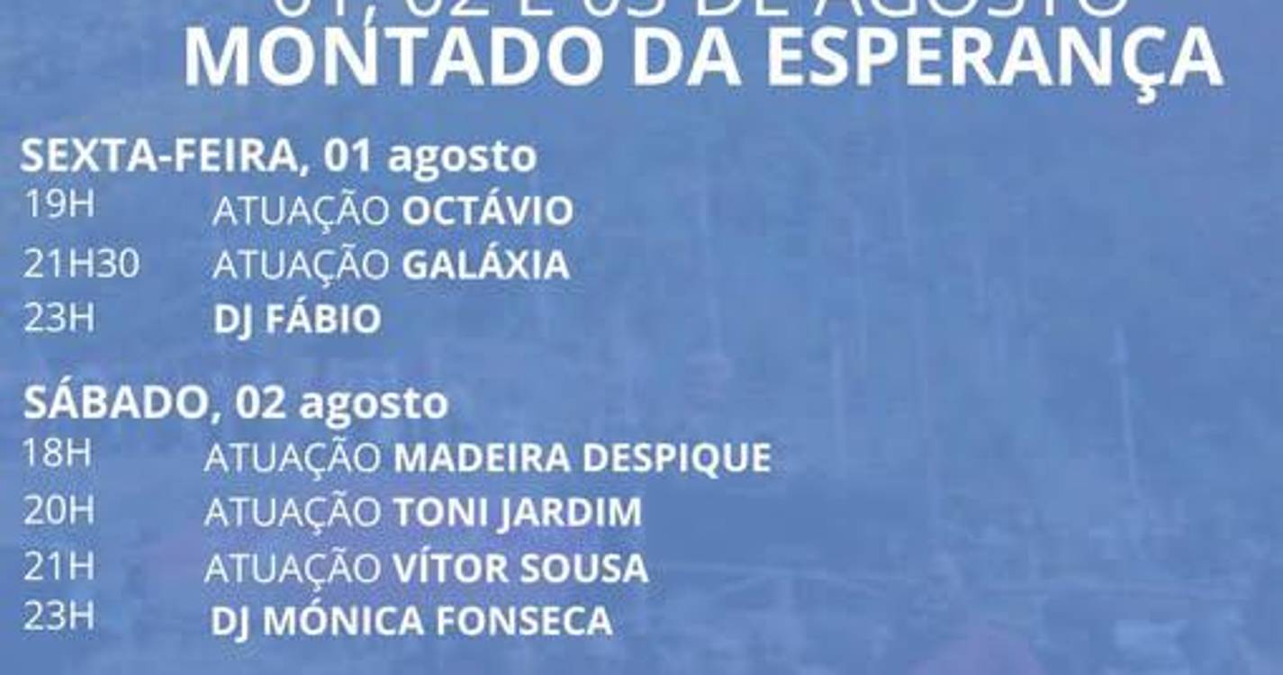 Festa da Alegria com atuações a 1, 2 e 3 de agosto