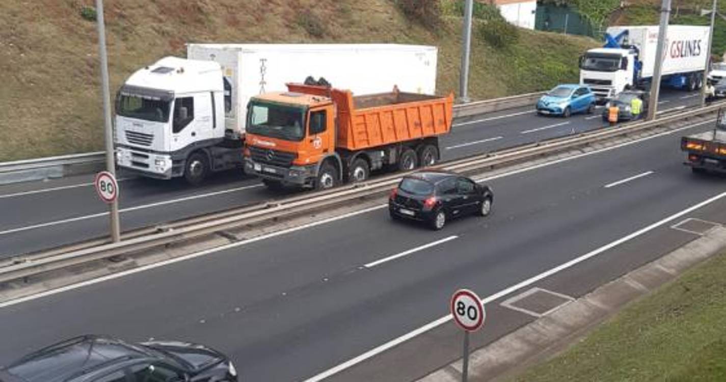 Acidente e avaria condicionam via rápida