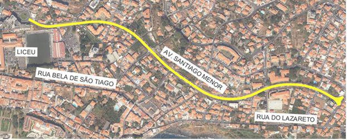 Pavimentação obriga a alterações na circulação na Avenida Santiago Menor