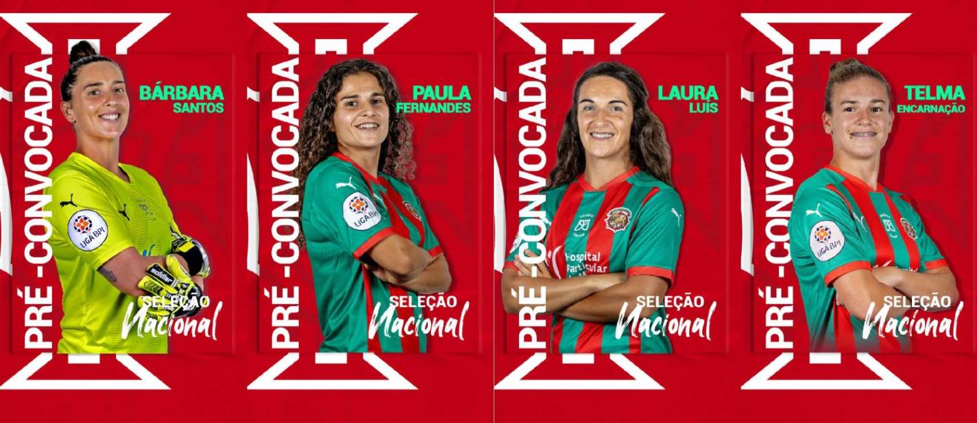 Quatro verde-rubras pré-convocadas para a seleção de futebol feminino