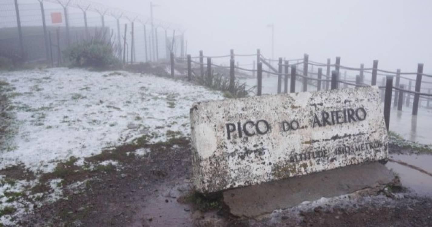Pico do Areeiro registou temperatura negativa de -0,1