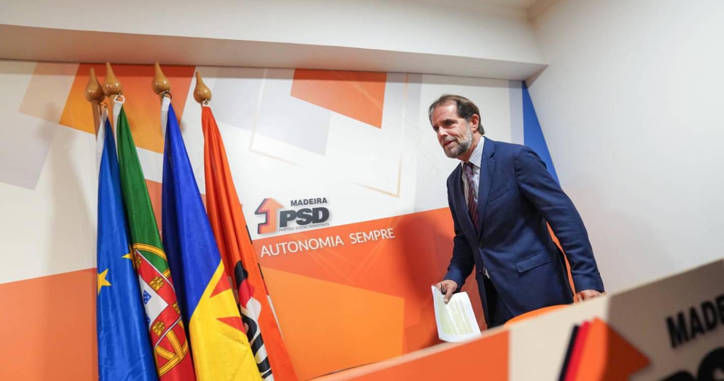 Conselho Regional do PSD-Madeira volta a reunir amanhã