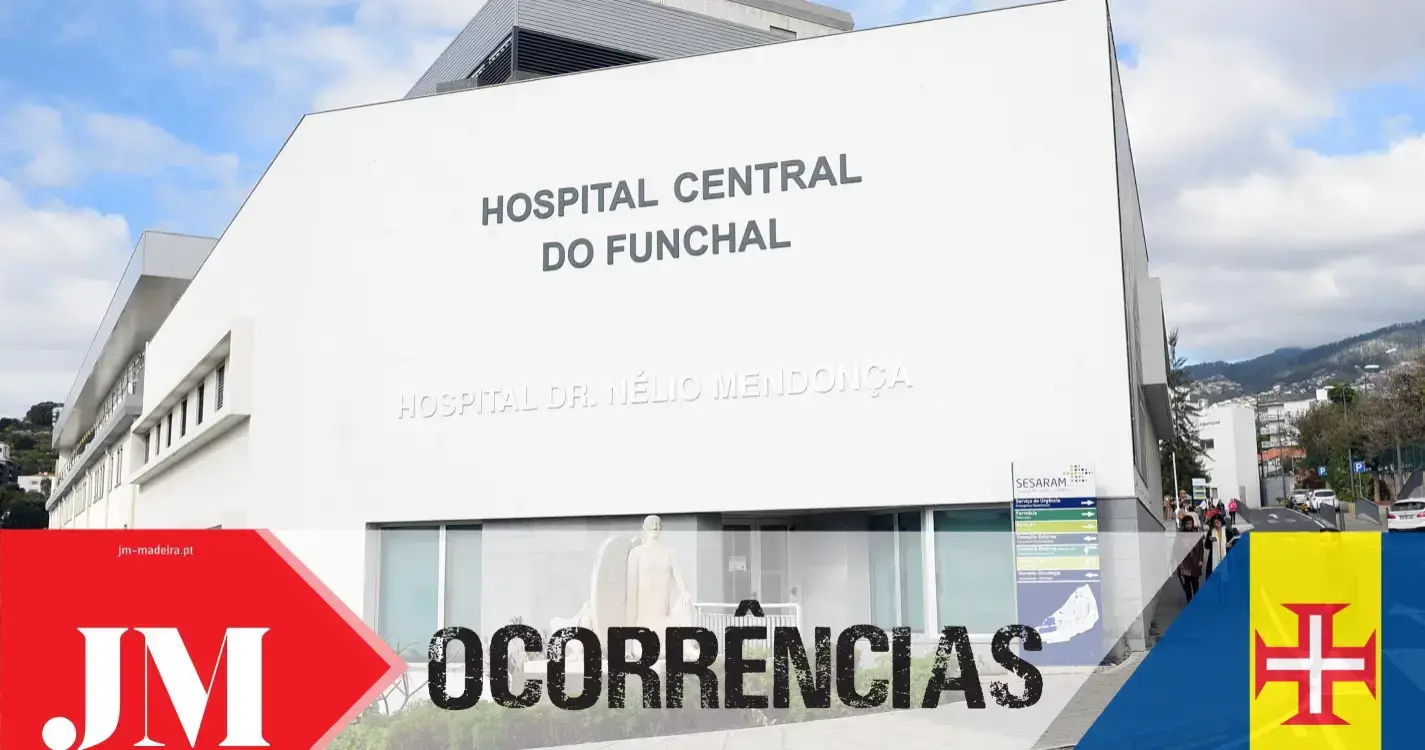 Condutor ferido após colisão no Funchal