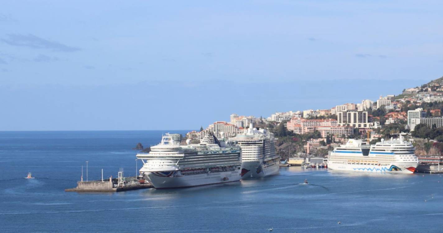Três navios trouxeram quase 14 mil pessoas ao Funchal