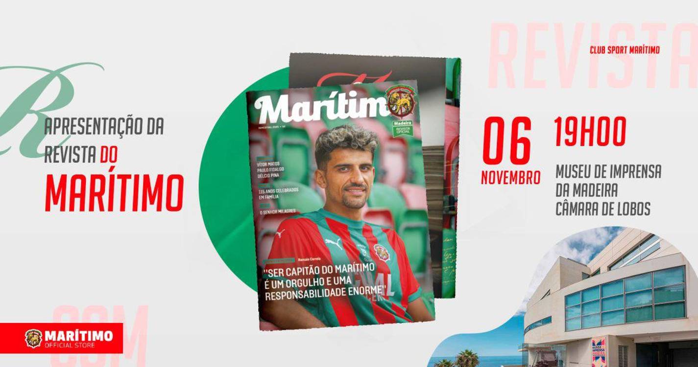 Marítimo apresenta nova revista quinta-feira no Museu de Imprensa