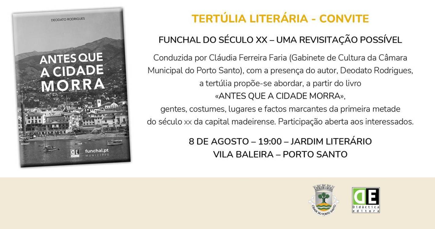 ’Antes que a cidade morra’ é tema de tertúlia no Porto Santo