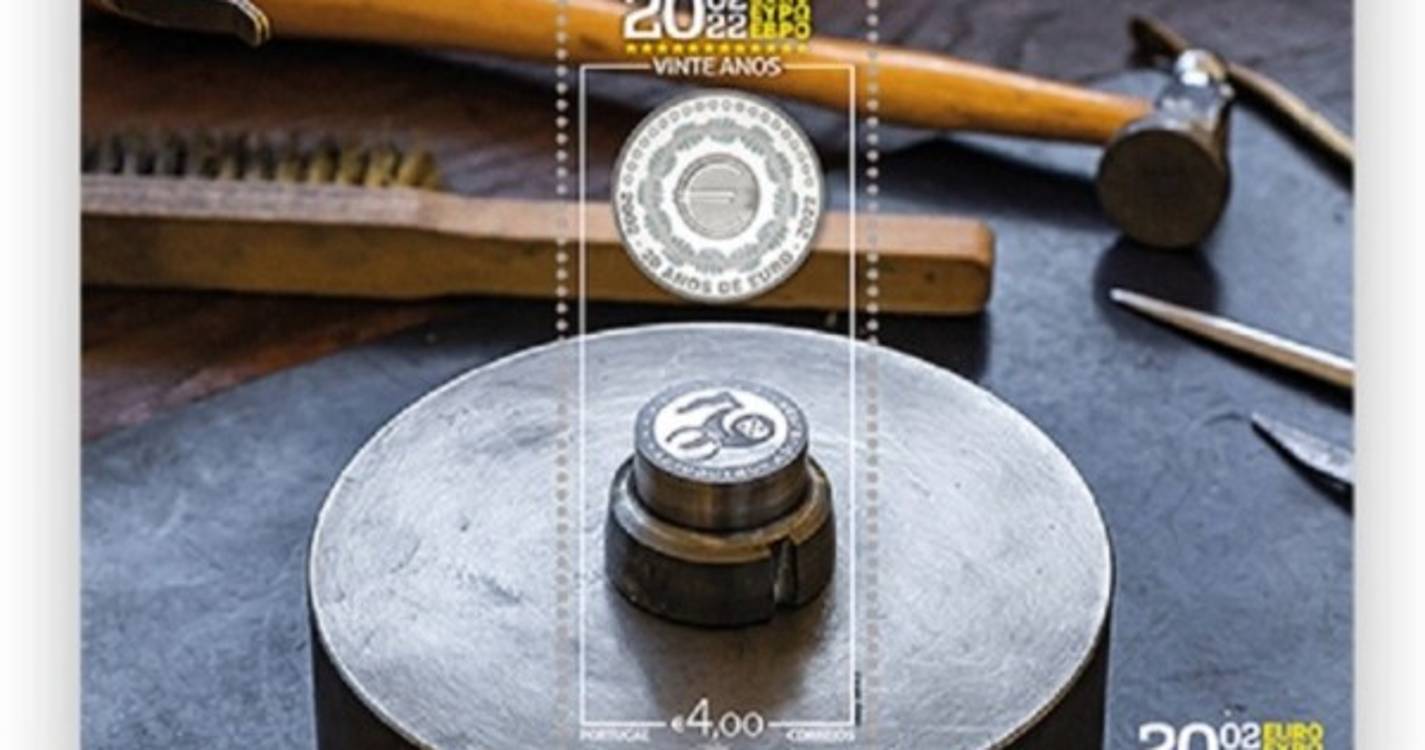 CTT lançam emissão filatélica exclusiva dedicada aos 20 anos do euro