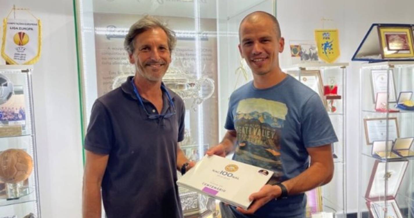 Árbitro Victor Gomes visitou Museu e Estádio da Madeira