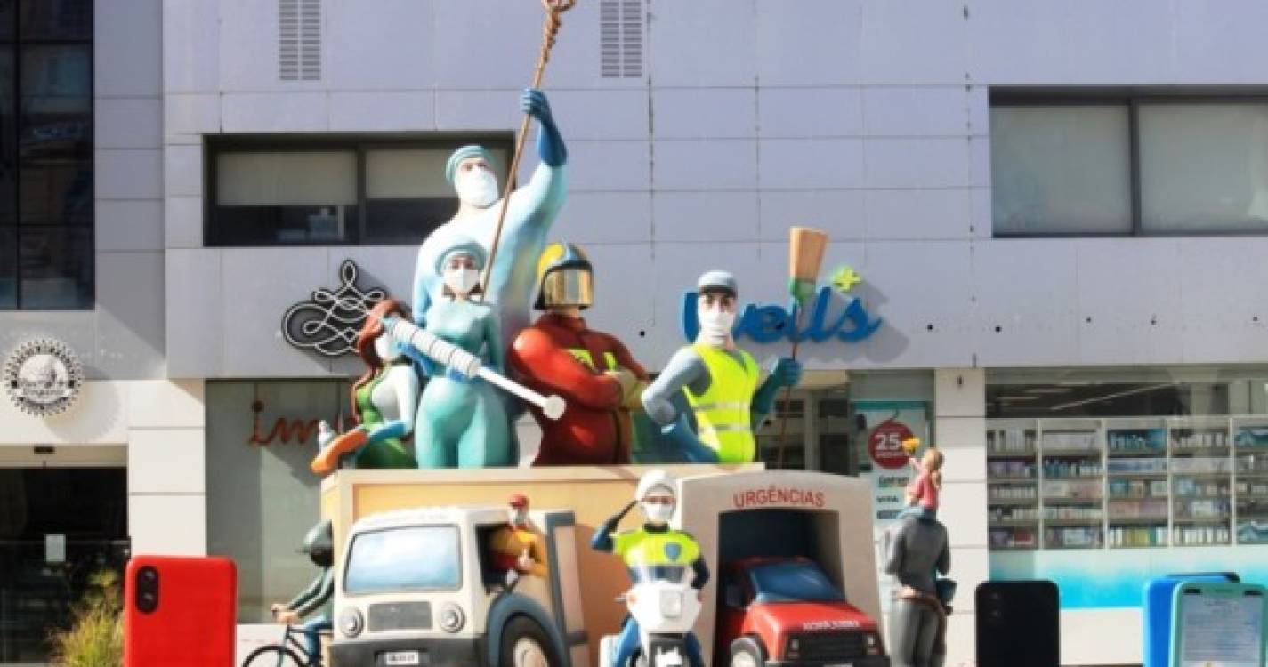Sem Carnaval, Torres Vedras ergue monumento de homenagem aos trabalhadores essenciais