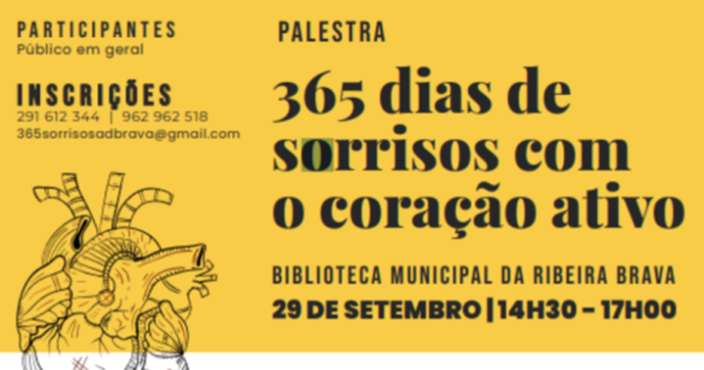 Ribeira Brava acolhe palestra '365 dias de sorrisos com o coração ativo'