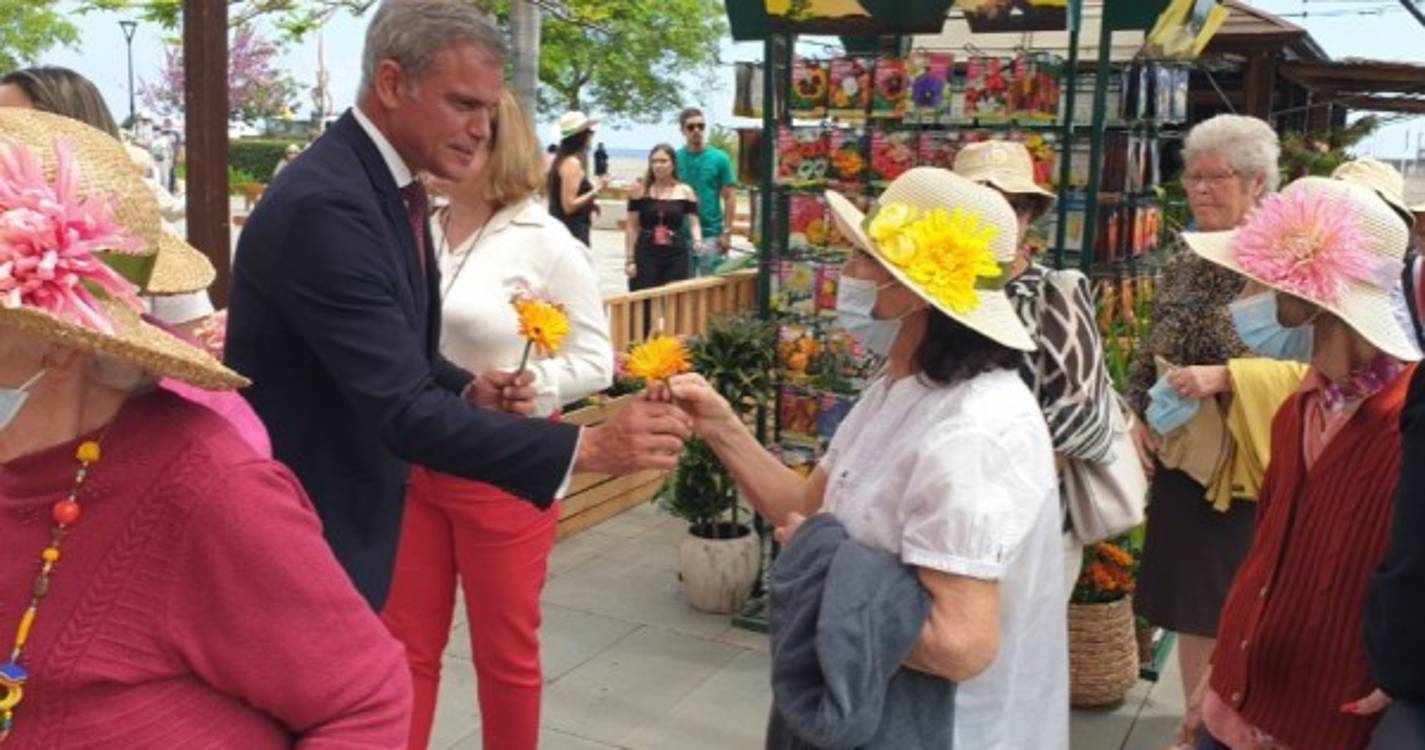 Eduardo Jesus na cerimónia do 'Muro da Solidariedade'