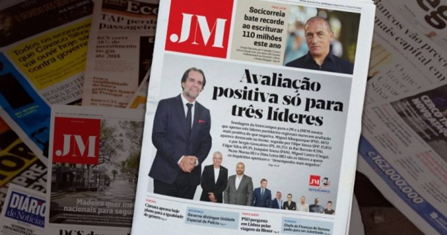 Avaliação positiva só para três líderes