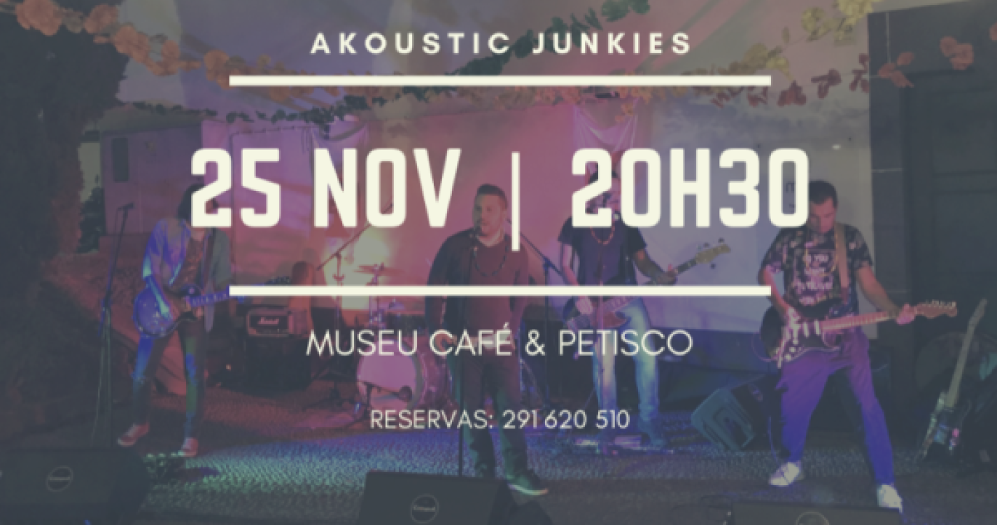 Akoustic Junkies atuam no Museu Café &#38; Petisco na quinta-feira