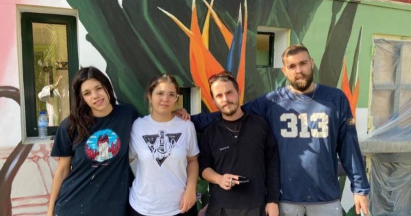 Artistas de seis países criam ‘Mural de Erasmus’ no Funchal