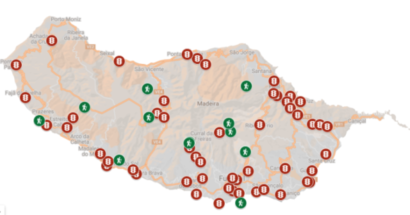 Temporal: Veja quais as estradas encerradas e condicionadas na Madeira
