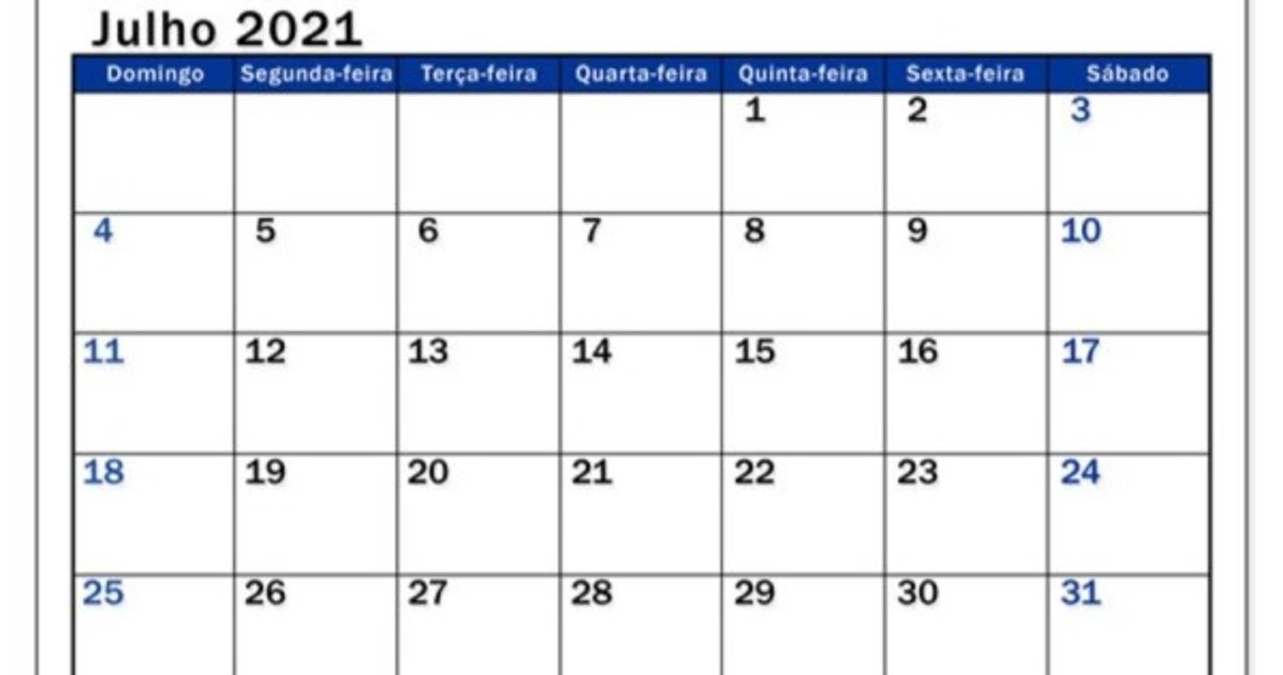 AGENDA QUE MARCA O DIA: segunda-feira, dia 26 de julho 2021