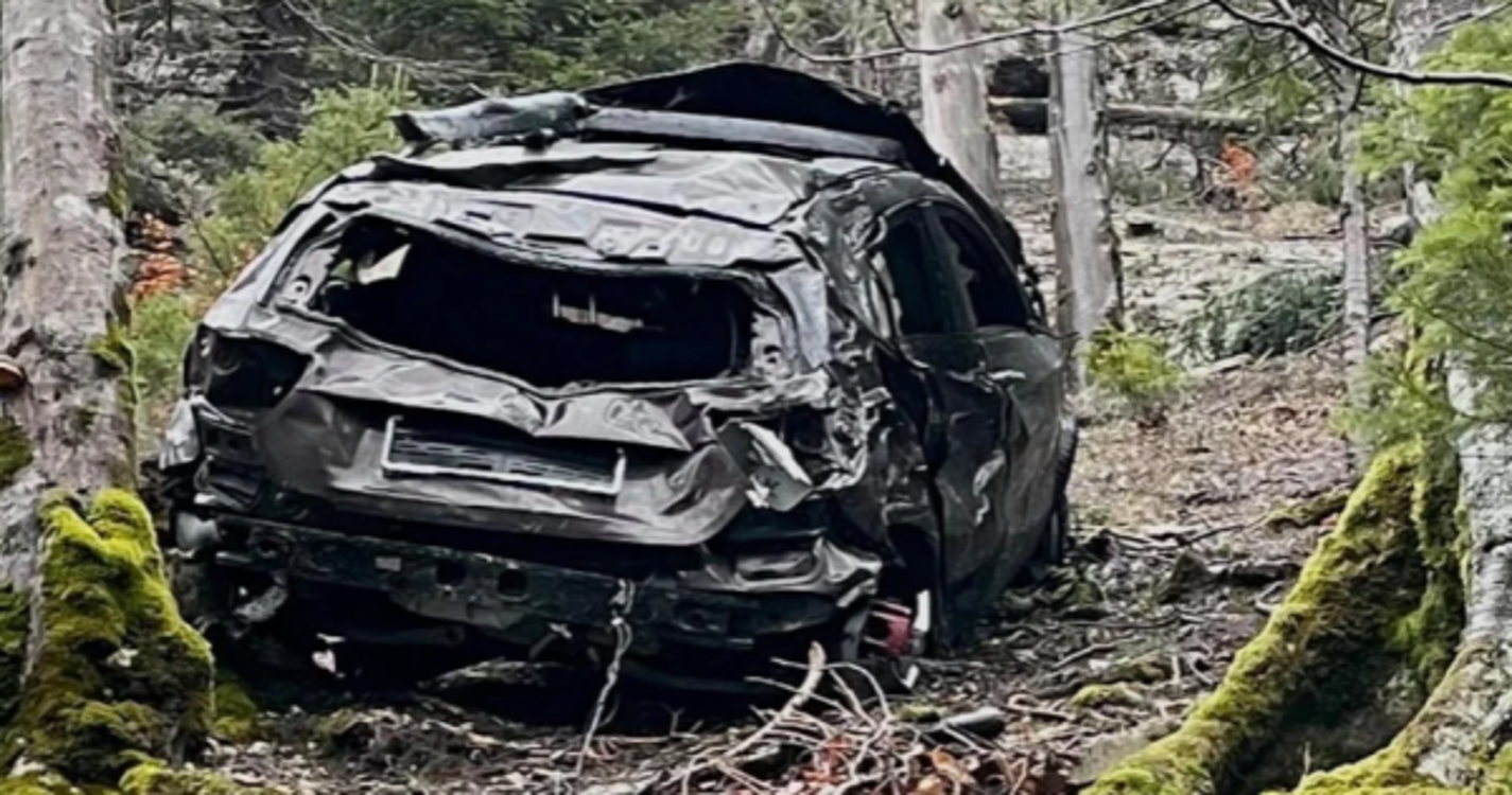 Português esfaqueia filho, rapta esposa e atira carro de penhasco