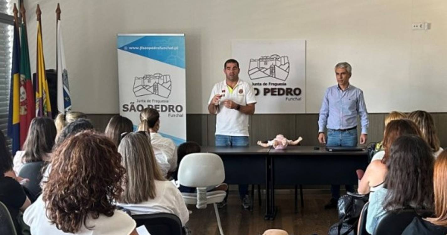 50 pessoas participaram na ação de sensibilização sobre suporte básico de vida em São Pedro