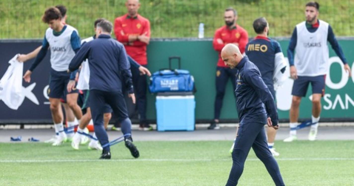 Todos disponíveis no segundo treino de Portugal