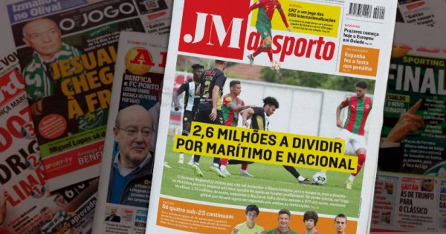 2,6 milhões a dividir por Marítimo e Nacional