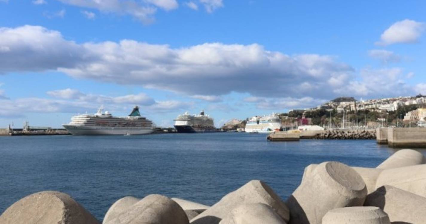 Três cruzeiros trazem hoje 4.503 pessoas ao Funchal