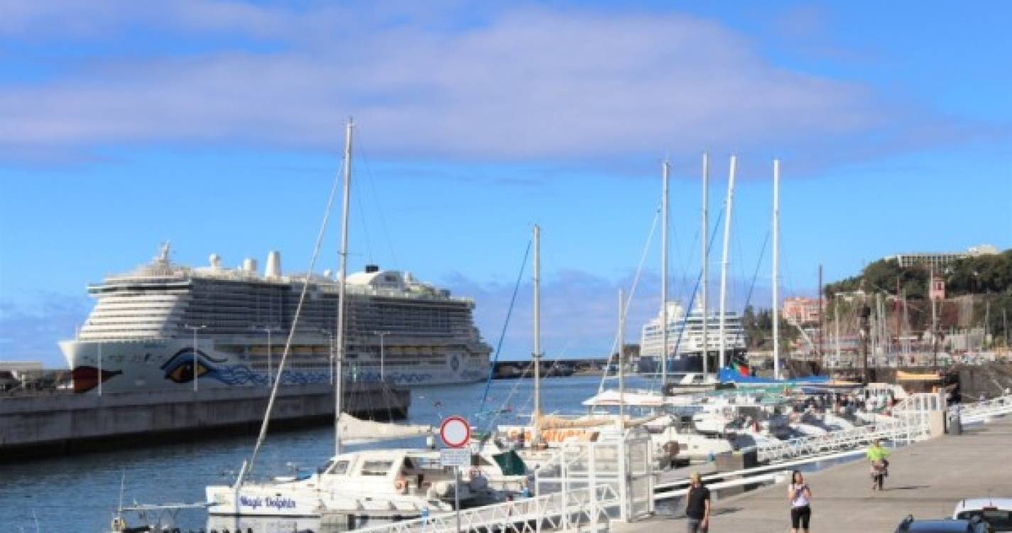 Dois navios trazem hoje ao Funchal mais de 7.500 pessoas