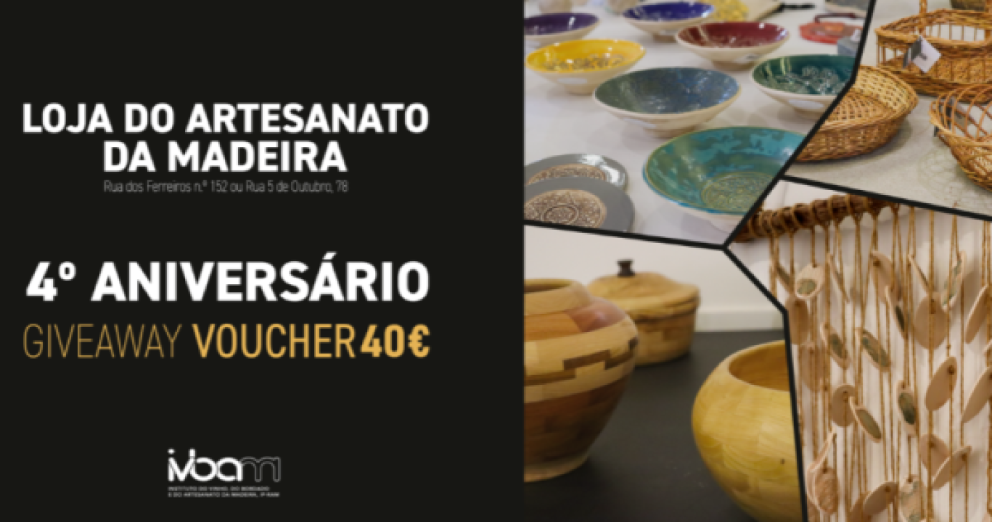 IVBAM lança concurso de aniversário da Loja do Artesanato da Madeira