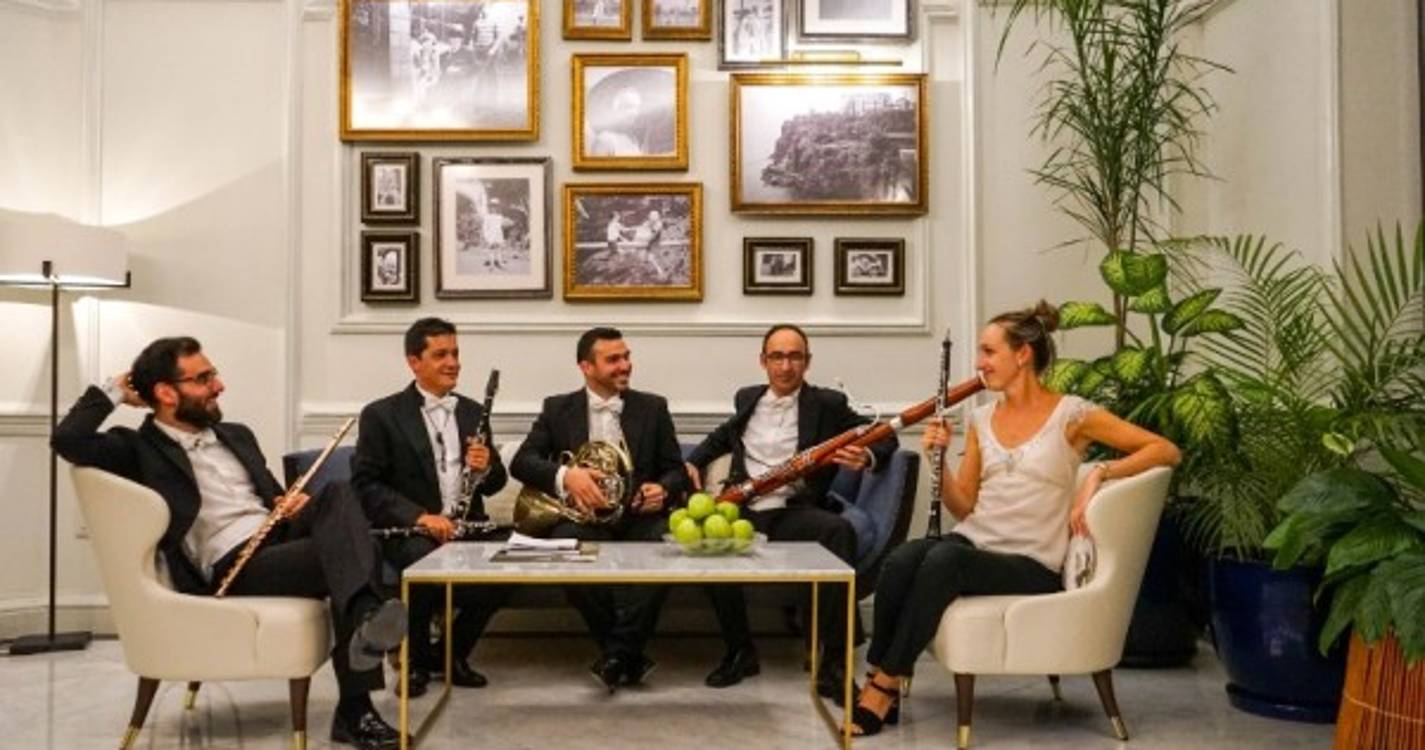 Quinteto de sopros Atlântida em concerto com Anikó Harangi este sábado